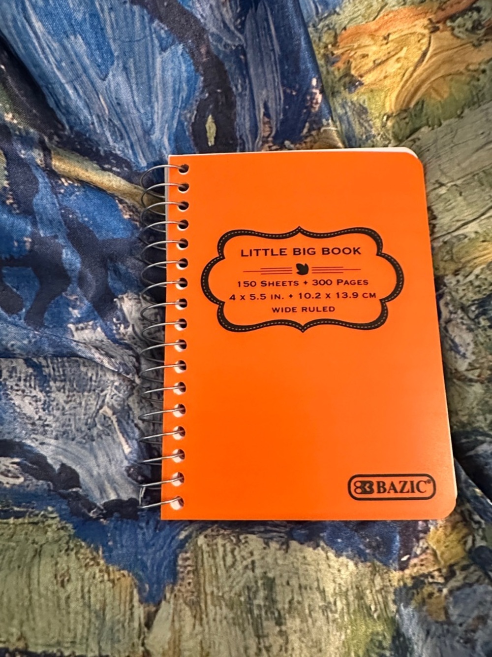 Orange Spiral Notebook - Little Big Book, Wide Ruled